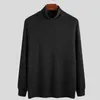 Autumn Winter Men Sweater Solid Color Turtle Neck Sweater Men Slim Basic Top Sticke tröja Mäntröjor Pull Homme L220801