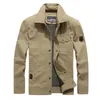 Giacche da uomo Primavera Autunno Giacca militare Uomo Cotone Casual Multi-tasca Lettera Ricamo Volo Bomber Cappotto lavato Taglia maschile 6XLUomo