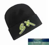 Chapeau tricoté automne et hiver Ch chaud laine chapeaux vert sexe lettre broderie hommes à la mode en plein air pull bonnet bonnet femmes w5j9