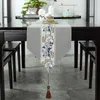 1PCS Chinese Dinning Luxury Coffe Table Runner Decoration Flag Cerimônia Zen Tea Cloth Art Vintage Têxtil 220615