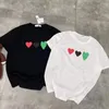 mens t shirt Summer designer T-Shirts Fashion Red black green heart print Top for Men Women Short Sleeve Tee shirt Crew Neck Cotton Tees Lovers fengheng