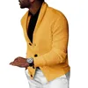 VEST män knappar jacka tröja fast färg varm höst ihålig stickad jumper l220730