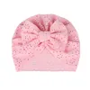 Newborn Baby Solid Color Kids Summer Beanie Hat Infant Bowknots Caps Headwear Party Decor Fashion Accessories