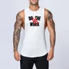 Men's T-Shirts Workout Gym Mens Tank Top Vest Muscle Sleeveless Sportswear Stringer Fashion Bodybuilding Cotton Fitness