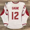 NIK1 Vintage 12 Sam Gagne 2007 Hockey Jersey Hafted Haft Dostosuj dowolną nazwę i koszulki numeryczne