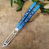 New Theone Butterfly Trainer Training Knife D2 Blade Bushing System Aviation Aluminium 6061 Integral Fixed Handle Jilt Swing Knives Chimera Hom EX10 BM51 Sea Monster