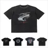 Maglietta da uomo di alta qualità Peace Dove High Street Washed Old Retro Nostalgic T-Shirt Loose Couple hip hop Tee Viper Print Pocket A03C04M