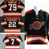 Thr męskie dzieci dzieci dostosowują echl fort Wayne Komets 79 Kayleigh Schrock 22 Jamie Schaafsma 100 haft tanie koszulki hokejowe 7927714