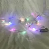 Saiten LED Lichterketten Batteriebetriebene Spiegelkugel Bühnenreflexionslampe für Hochzeitsjahr Weihnachten DJ Disco Home Party DekorLED StringsL