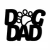 Dog Dad Paw Metal Wall Sign | Dog Lover Decor | Dog Dad Gift