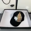 Gute Herren-Damen-Sommer-Designer-Casquette, gestreifte Ballkappen, einfarbig, Patchwork-Baseballmütze