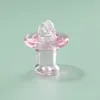 Transparent Smoking Colorful Pyrex Thick Glass 32mm Vortex Carb Cap Airflow Waterpipe Oil Rigs Wig Wag Bong Quartz Bowl Cigarette Dabber Nails Holder DHL Free