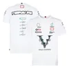 2021 Niestandardowe logo samochodu F1 okrągła szyja Krótkie rękawki T-shirt pod wspólne marki Summer Racing Suit Formuła 1 Fan Fan narzędzia Plus Size Racing Wor358i