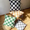 Kissen/dekoratives Kissen -Schachbrett Druckkissen -Abdeckung Geometrischer Quadratabdeckungen Kissenbezug für Wohnzimmer Büro Sofa Dekor 45x4