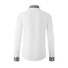New Arrival Fahsion Cotton Autumn Men's Labyrinth Printed Long Sleeved Men's High-end Casual Slim Shirt Size M L XL 2XL 3XL 4XL
