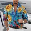 تي شيرت رجالي مطبوع عليه حيوانات قميص هاواي زهري ملابس رجالية قمصان عصرية بأكمام طويلة ملابس هاراجوكو عتيقة ملابس ربيعية للرجال 2022 كاجوال