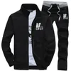 Men's Tracksuits Cardigan Fin Zipper Tracksuit Brand Men Hoodies Calças Fantas 2pcs Conjunto Plus Tamanho M-4xlmen's