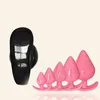 NXY Anal Toys 5pcs Set Silicone Butt Plug Tail Dildo Sex for Woman Men Men Prostaat Anus Dilatator Tools Gay Trainer Shop 220506