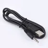 100 cm Universal 2 w 1 aux audio 3,5 mm do USB męski kabel adaptera linia przewodu przewodowego