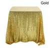 Prostokątna pokrywa stołowa brokaż cekinowa tkanina stołowa Rose złoto srebrny obrus do wystroju domu na wesele 1045545