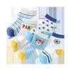 CoupleParty Enfants Doux Coton Chaussettes Garçon Fille Bébé Bande Dessinée Chaude Rayure Maille Bateau Chaussettes Chaussettes De Sport Printemps Été Enfants cadeau J220621