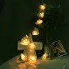 Cordes 10/20/40LEDs rotin coeur chaîne lumières à piles vacances guirlande de noël pour la décoration de mariage de la Saint-Valentin LED LED