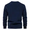 Men's Hoodies & Sweatshirts Solid Color Lambswool Men's Pullover Round Neck Basic Male Autumn Winter Warm Casual Teddy Bear For MenMen's