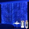 Strings Christmas Decoration Garland Festoon Led Light Navidad Fairy Curtain 300LED 8 Modes For Bedroom Room Party Year DecorLED303f