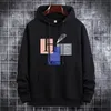 Erkek Hoodies Erkek Sweatshirts Sonbahar Kış S-5XL artı boyut gevşek gündelik kapüşonlu kazak Kore tarzı Basit streç erkekler