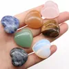 25mm Love Heart Natural Crystal Stone Craft Ornaments Quartz Healing Crystals Energy Reiki Gem Living Room Decoration