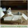 Codzienna kolekcja Wielkanoc Kawaii Cat Home Decoration Akcesoria Figurki Zwierząt Maneki Neko Rzeźba Miniaturowa Wróżka Garden 220421