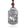 Hangende kettingen Zodiac ketting mannen sieraden retro dierenkaart mannelijke mode trui ketting accessoires amulet boy cadeaubonistant