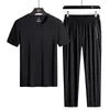 Herrespår män fitness tracksuit sets mens sommar andas snabb torrdräkt manlig shorts t shirt casual toppar kläder storlek 5xlmen's