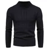 Men Casual Warm Solid Color Sweater Loose Knitted Sweater Top 2022 New Men Long Sleeves Autumn And Winter Sweater L220801