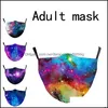 Designer Masks Housekee Organization Home Garden Fashion Starry Sky Print Face Galaxy Adt Washable Fabric Mask Mouth-Muffle Reusable 72 G2