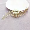 Tocados de boda Flower Crystal Pearl Pea Coce Brides Mujeres hechas a mano Cabeza de la cabeza Clips de cabello de novia Accesorios Joyería