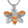 Pendentif Colliers Bijoux En Différentes Couleurs Collier Commémoratif Urne De Crémation Pour Cendres Souvenir Abeille MémoriaPendentif