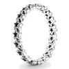 Fashion Womens Big CZ Diamond Wedding Ring con scatola originale per Pandora 925 Sterling Silver Fiaba Tiara Wishbone Ring Regalo di fidanzamento