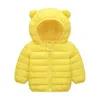 따뜻한 유아 소년 재킷 가을 겨울 롱 슬리브 후드가있는 캐릭터 패턴 어린이 외부웨어 재킷 어린이 의류 j220718