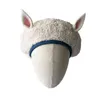 RH Women Original Design Animal Sheep War Plush Beret Lamb Wool Kawaii Lolita Girl Soft Beret Caps J220722