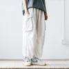 Men's Pants Harajuku Vintage Wide leg Oversize Men Casual Joggers Harem White Cargo Skateboard Trousers Streetwear 220826