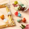 20mm Random Color Crystal Mini Mushroom Plant Statue Natural Stone Carving Aquarium Home Decoration Polishing Gem Beads