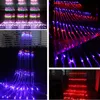 Strings 3x2m Meteoor Douche Regen LED LICTEN STRING indoor buiten kerst bruiloft gordijn ijzerplaat waterval fee