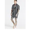 2PCS Drukuj Koszulka plażowa z krótkim rękawem luźne szorty garnitur dla mężczyzn Summer Hawaje stroje