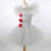 Joker Pennywise Dress For Girls Kids Cosplay Come Children Halloween Fancy Dresses Toddler Birthday Party Decoration L2207159017788