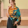 스카프 브랜드 디자이너 실크 스카프 여성 두건 긴 Shawls 겨울 목 Pashmina 레이디 럭셔리 비치 Hijab Foulard 90 180cmScarves