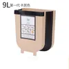 8L 9L Waste Bins Foldable kitchen Trash can With 15PCS Garbage bag Plastic Car Trash Bin kitchens Cabinet trashes Storage 452 D3