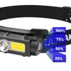 New Head Flashlight Lamp White & Red light Mini USB Rechargeable LED HeadLamp XP-G Q5 Headlight Light weight Portable