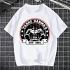 Men's T-Shirts Fighter Anime Baki T Shirts Print O-Neck Short Sleeve Mens Yujiro Hanma Grappler Fighting Shirt Hip-Hop Heigh Quality Men