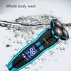 Rasoir électrique Rechargeable Rasage Machine pour Hommes Barbe Rasoir Humide-Sec Double Usage Preuve De L'eau Charge Rapide